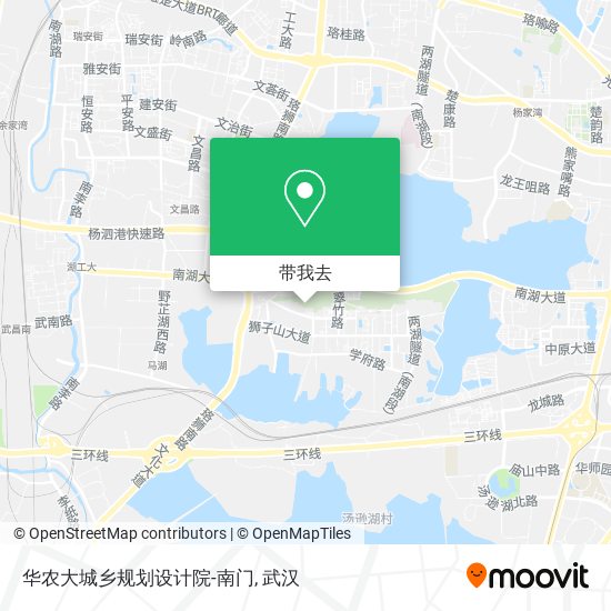 华农大城乡规划设计院-南门地图