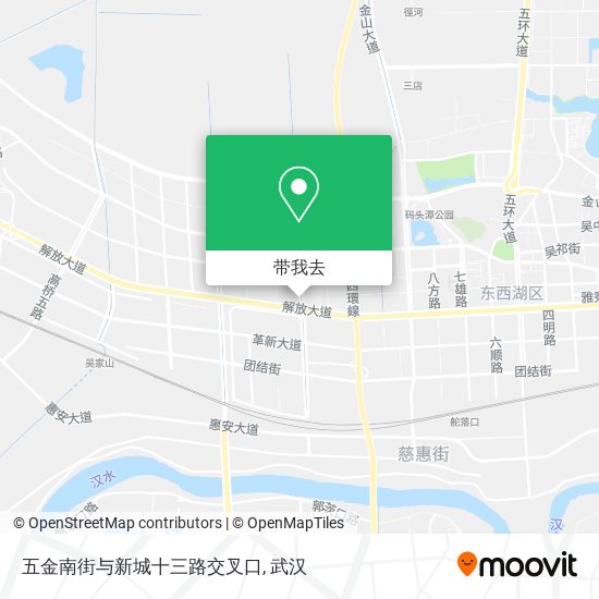 五金南街与新城十三路交叉口地图