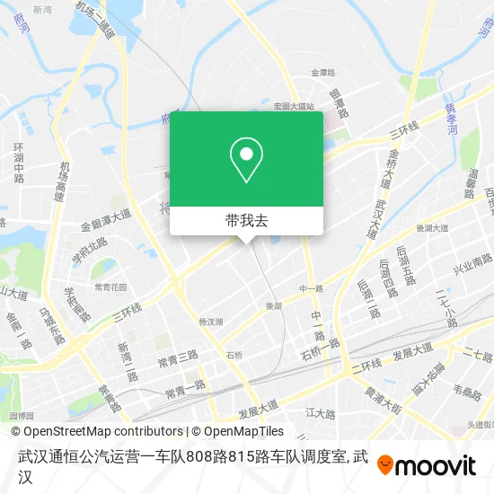 武汉通恒公汽运营一车队808路815路车队调度室地图