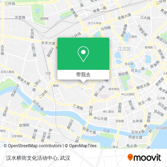 汉水桥街文化活动中心地图