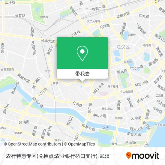 农行特惠专区(兑换点:农业银行硚口支行)地图