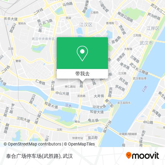 泰合广场停车场(武胜路)地图