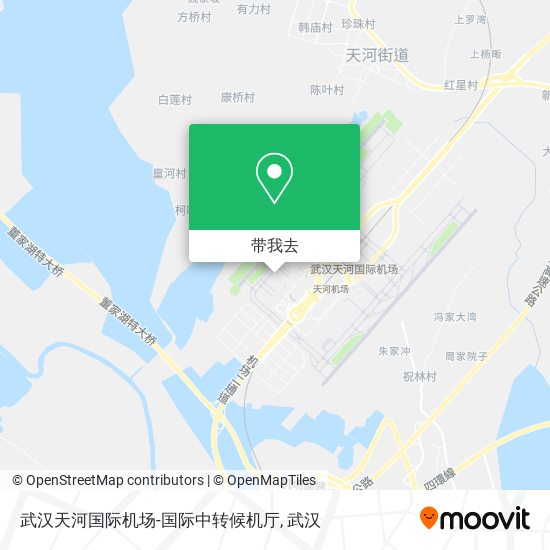 武汉天河国际机场-国际中转候机厅地图