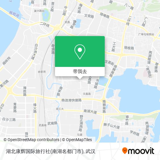 湖北康辉国际旅行社(南湖名都门市)地图