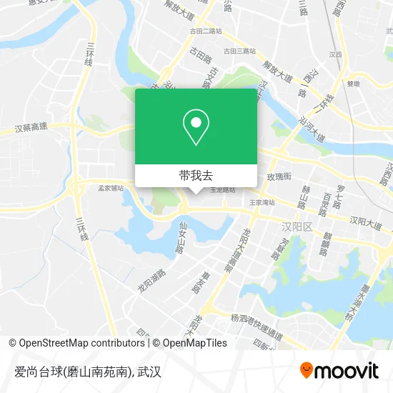 爱尚台球(磨山南苑南)地图