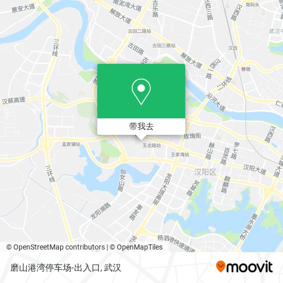 磨山港湾停车场-出入口地图