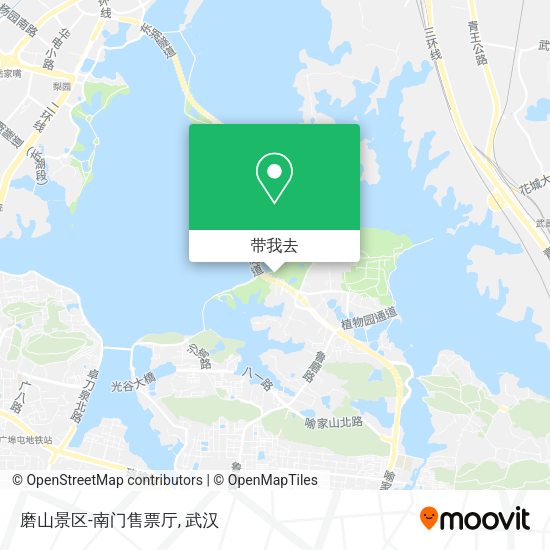 磨山景区-南门售票厅地图