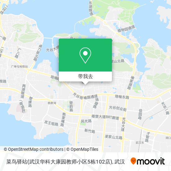 菜鸟驿站(武汉华科大康园教师小区5栋102店)地图
