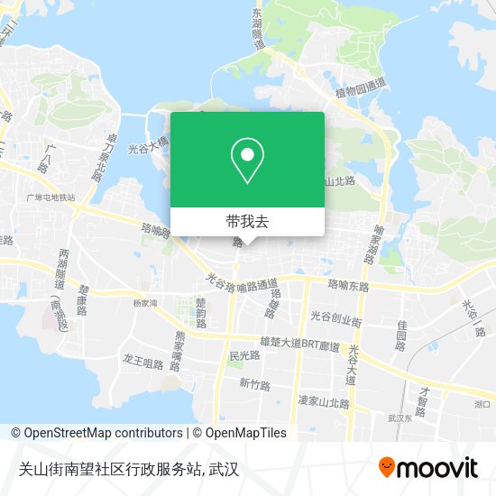关山街南望社区行政服务站地图