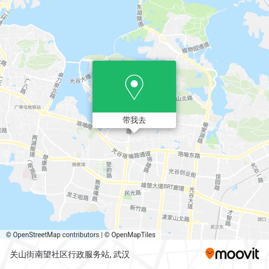 关山街南望社区行政服务站地图