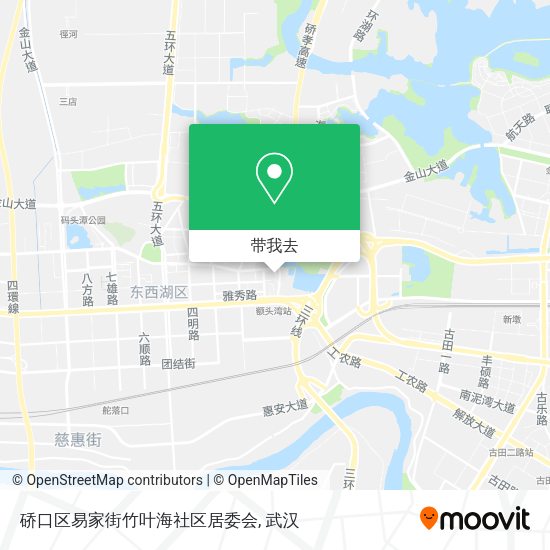 硚口区易家街竹叶海社区居委会地图