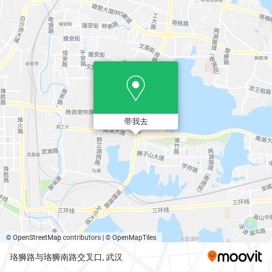 珞狮路与珞狮南路交叉口地图