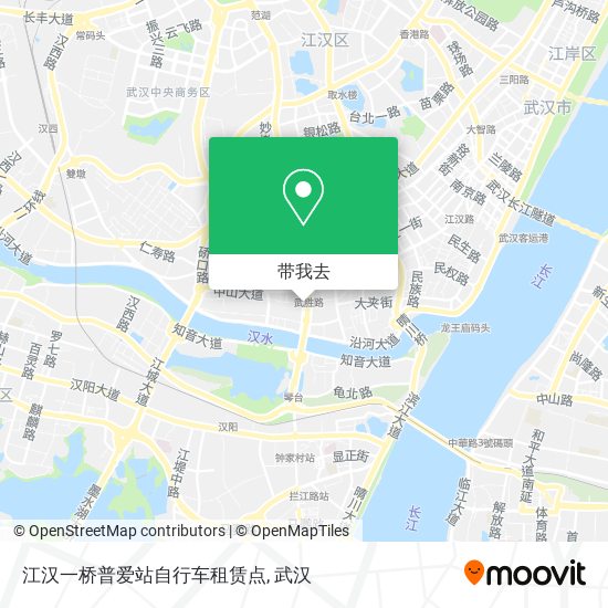 江汉一桥普爱站自行车租赁点地图