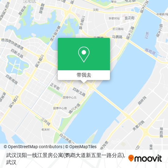 武汉汉阳一线江景房公寓(鹦鹉大道新五里一路分店)地图
