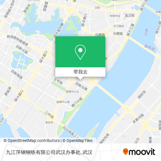 九江萍钢钢铁有限公司武汉办事处地图