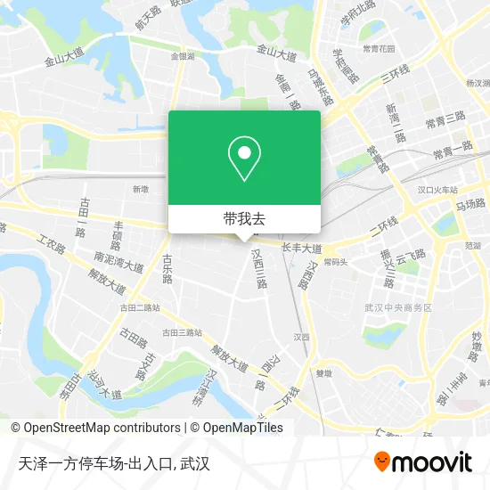 天泽一方停车场-出入口地图