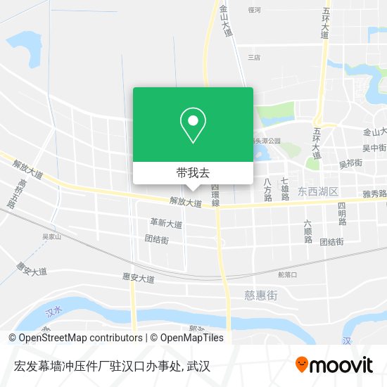 宏发幕墙冲压件厂驻汉口办事处地图