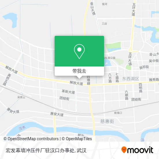 宏发幕墙冲压件厂驻汉口办事处地图
