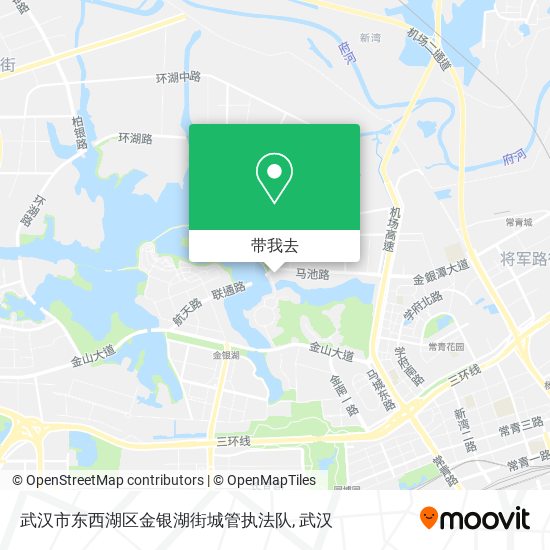 武汉市东西湖区金银湖街城管执法队地图