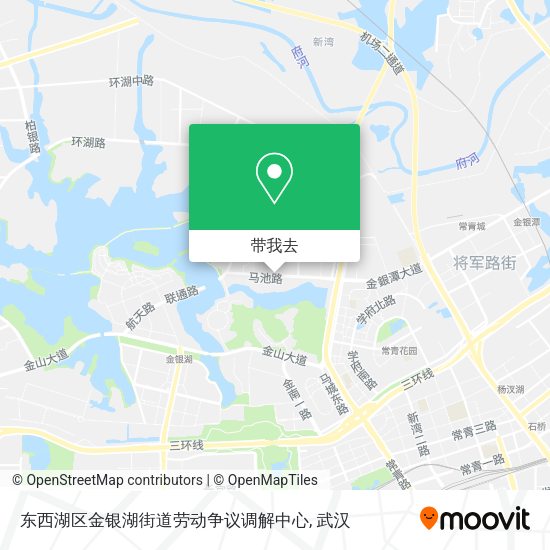 东西湖区金银湖街道劳动争议调解中心地图