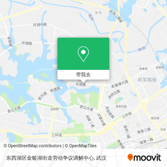 东西湖区金银湖街道劳动争议调解中心地图