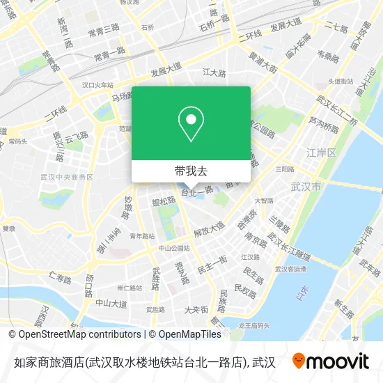 如家商旅酒店(武汉取水楼地铁站台北一路店)地图