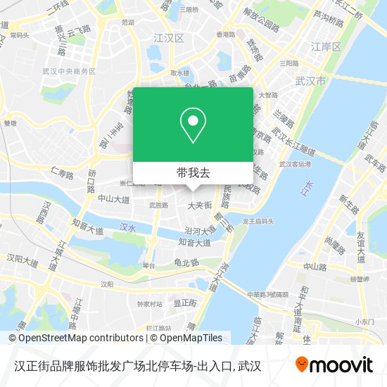 汉正街品牌服饰批发广场北停车场-出入口地图