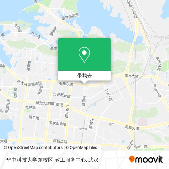 华中科技大学东校区-教工服务中心地图