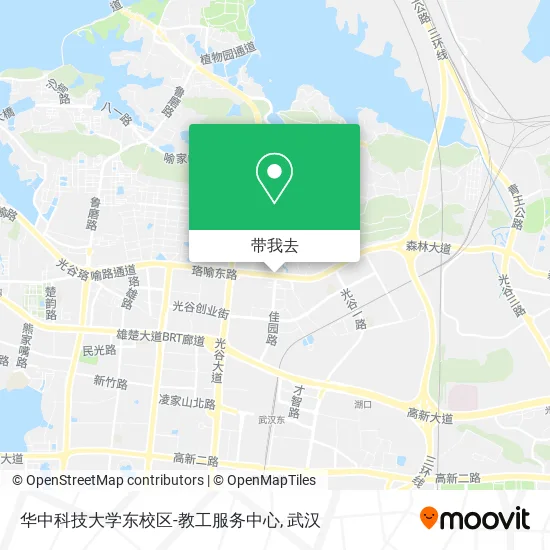 华中科技大学东校区-教工服务中心地图