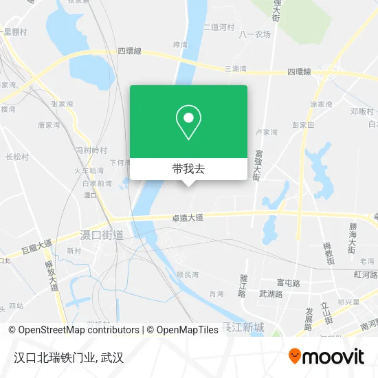 汉口北瑞铁门业地图