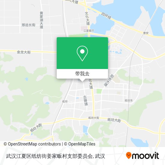 武汉江夏区纸纺街姜家畈村支部委员会地图
