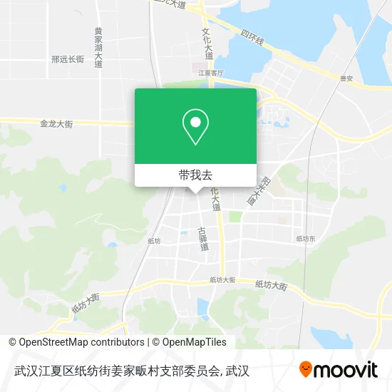 武汉江夏区纸纺街姜家畈村支部委员会地图