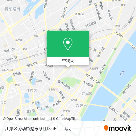 江岸区劳动街赵家条社区-正门地图