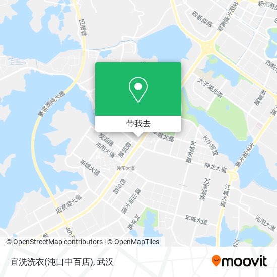 宜洗洗衣(沌口中百店)地图