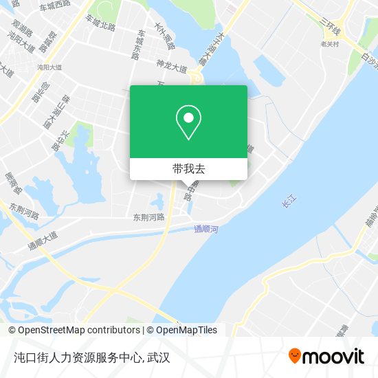 沌口街人力资源服务中心地图