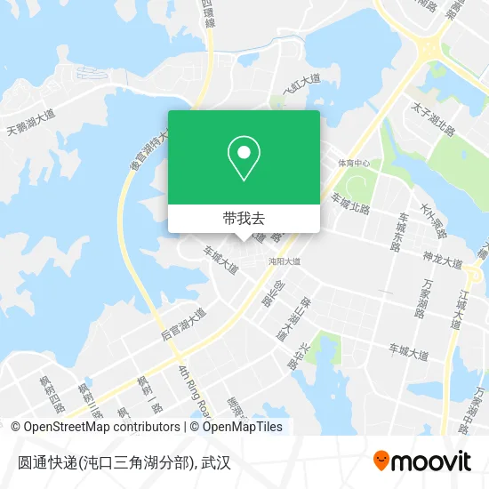 圆通快递(沌口三角湖分部)地图