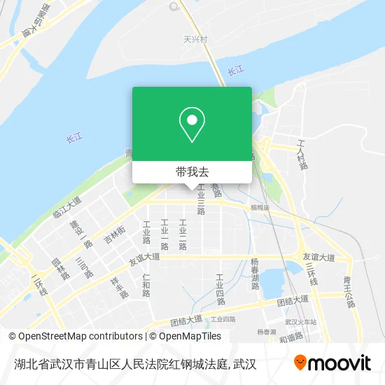 湖北省武汉市青山区人民法院红钢城法庭地图