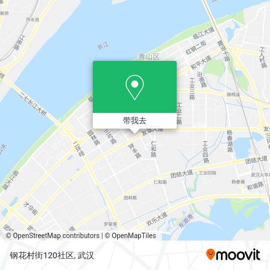 钢花村街120社区地图