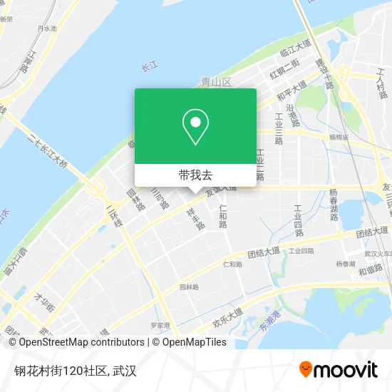 钢花村街120社区地图