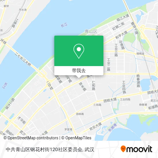 中共青山区钢花村街120社区委员会地图