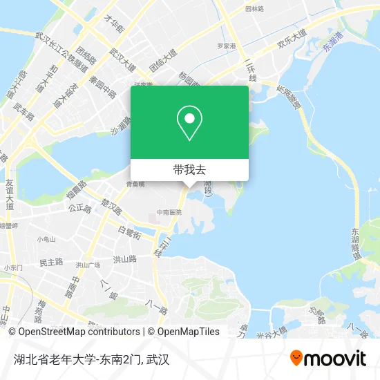 湖北省老年大学-东南2门地图