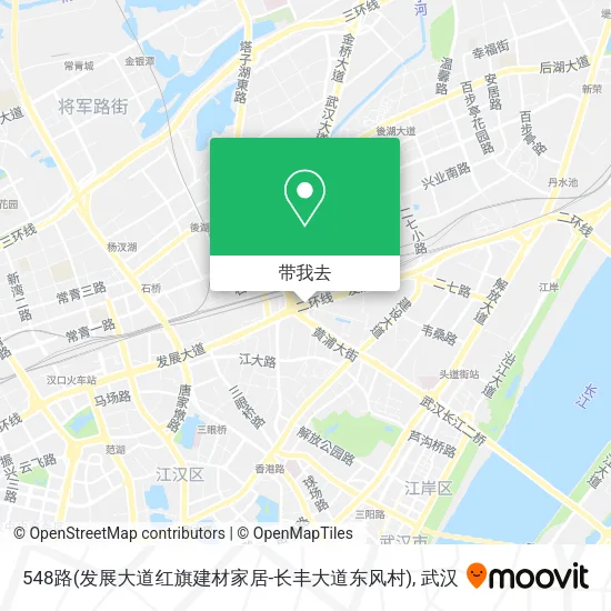 548路(发展大道红旗建材家居-长丰大道东风村)地图