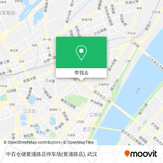 中百仓储黄浦路店停车场地图