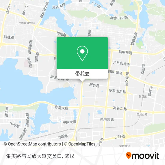 集美路与民族大道交叉口地图