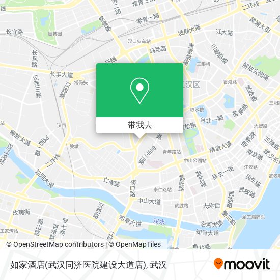 如家酒店(武汉同济医院建设大道店)地图