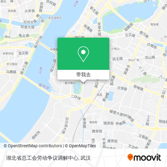 湖北省总工会劳动争议调解中心地图