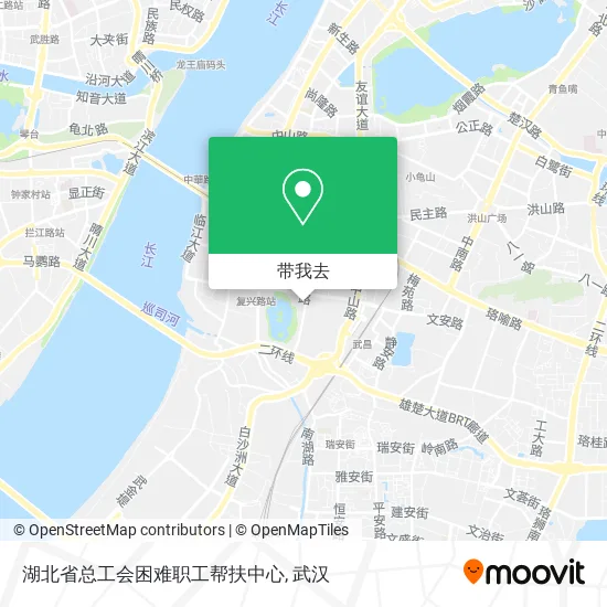 湖北省总工会困难职工帮扶中心地图