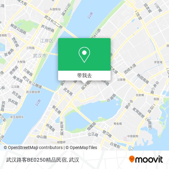 武汉路客BE0250精品民宿地图