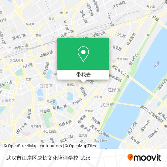 武汉市江岸区成长文化培训学校地图