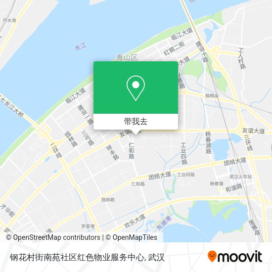 钢花村街南苑社区红色物业服务中心地图